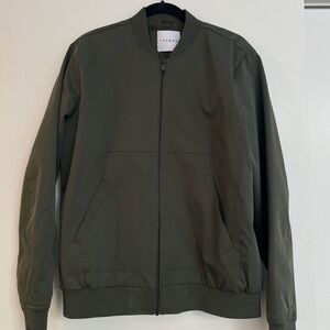 Topman Dark Green Bomber Jacket